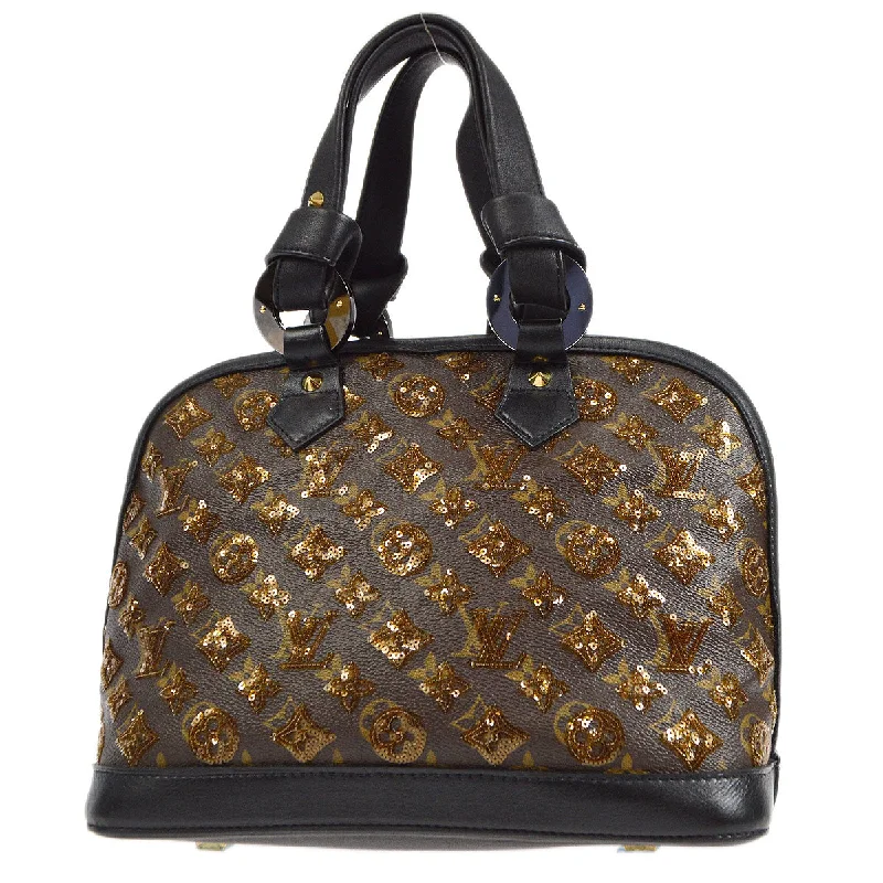 Louis Vuitton backpacks with a hidden back pocket for securityLouis Vuitton 2009 ALMA 30 MONOGRAM ECLIPSE M40245