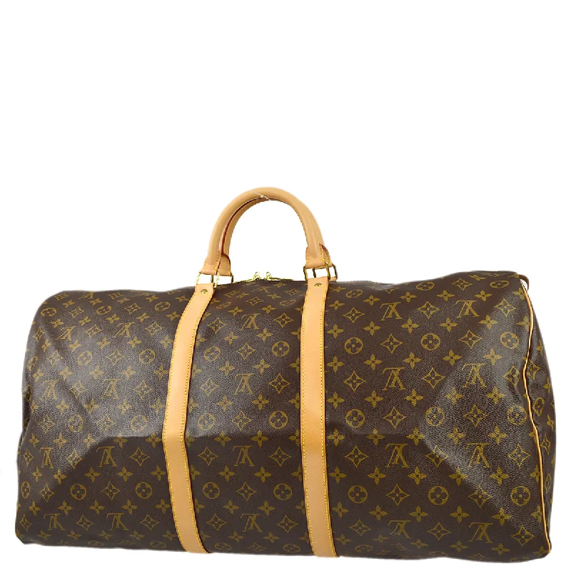 Ladies Louis Vuitton shoulder bags with a magnetic - closure flap for easeLouis Vuitton 2006 Monogram Keepall 60 Duffle Handbag M41422