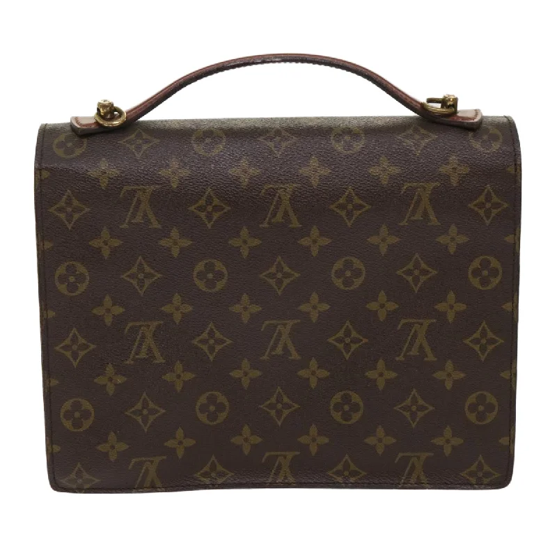 Louis Vuitton tote bags with a double - handle and shoulder - strap optionLOUIS VUITTON Monogram Monceau 28 Hand Bag 2way M51185 LV Auth 47818