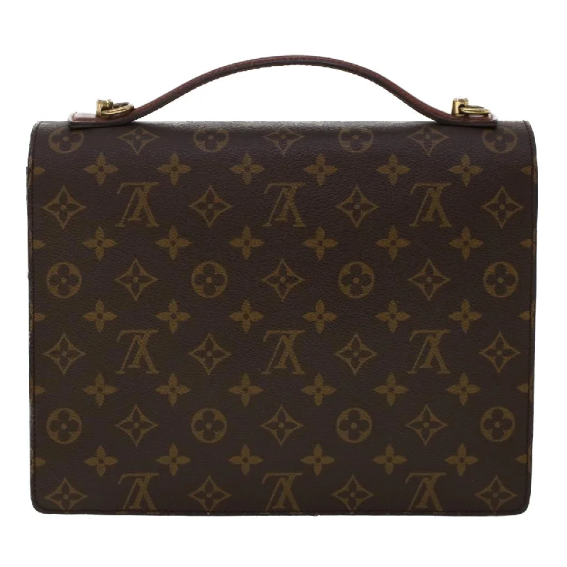 Louis Vuitton Twist bags with the iconic LV - turnlock closureLOUIS VUITTON Monogram Monceau 28 Hand Bag 2way M51185 LV Auth ar9880B