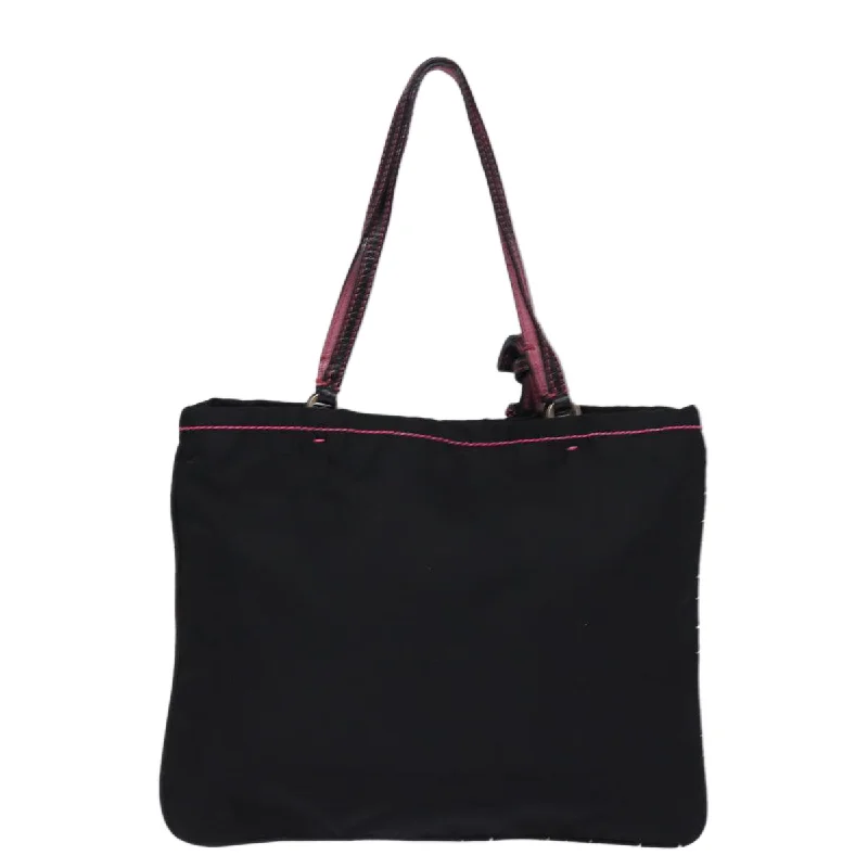 Ladies Prada Galleria bags with a detachable shoulder strapPRADA Hand Bag Nylon Black  77758