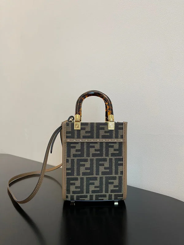 Fendi tote bags with a double - zip closure for enhanced securityWF - Fendi Bags - 848