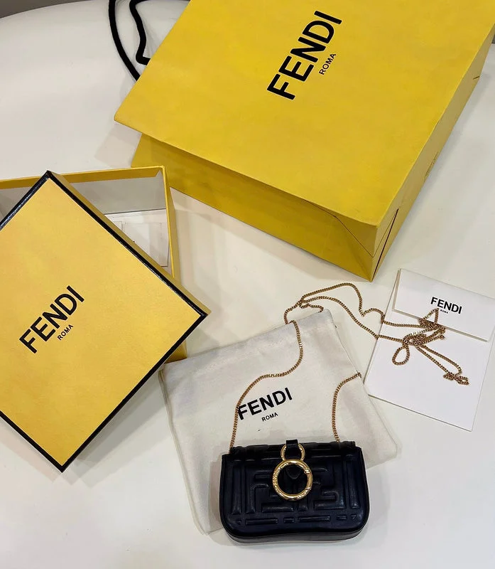 Ladies Fendi shoulder bags with a hidden magnetic pocket for discreet storageWF - Fendi Bags - 821