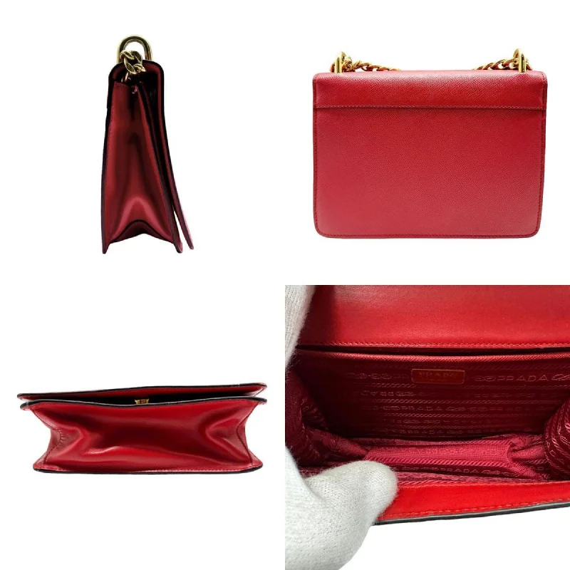 Prada bags with a zip - top closure and multiple interior pockets for organizationPRADA Saffiano Shoulder Bag