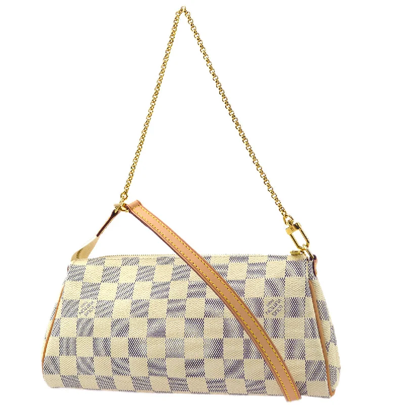 Small - sized Louis Vuitton Pochette Metis bags for a compact carryLouis Vuitton 2009 Damier Azur Eva 2way Shoulder Handbag N55214