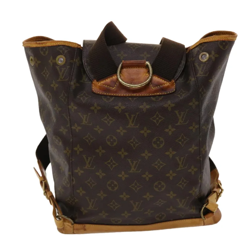 Louis Vuitton Speedy bags in monogram canvas for a classic lookLOUIS VUITTON Monogram Montsouris GM Backpack M51135 LV Auth 47463