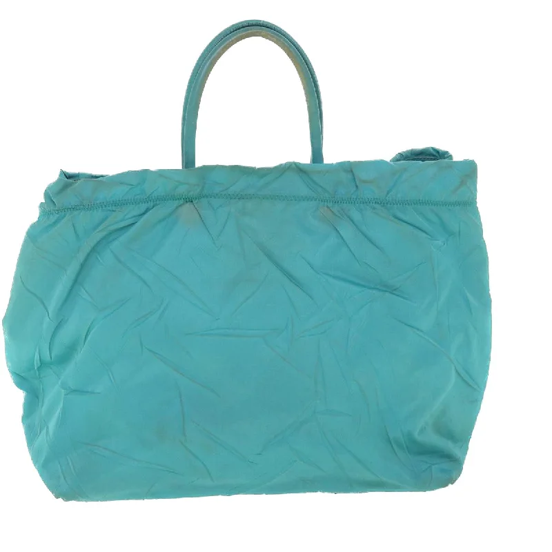 Small - sized Prada Saffiano leather bags for a compact and stylish carryPRADA Hand Bag Nylon Light Blue  bs8597