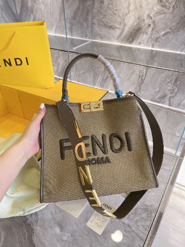 Fendi tote bags with a water - resistant lining for practicality during rainy daysLuxury  Bags Fendi 240