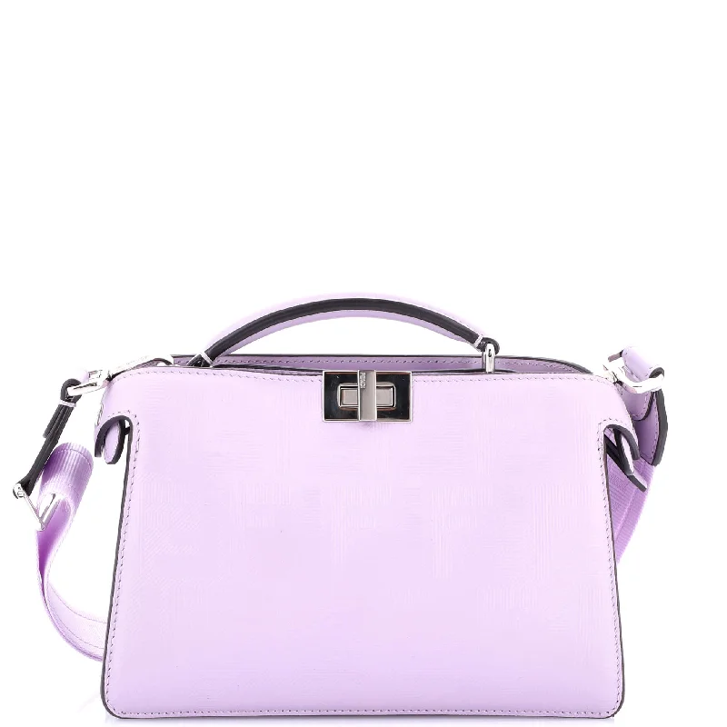 Fendi bags with a patent - leather finish for a shiny and sophisticated appearancePeekaboo ISeeU XCross Bag Zucca Leather