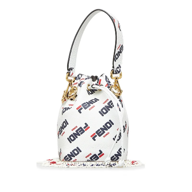 Fendi backpacks with a padded laptop sleeve for travel and work - related useWhite Fendi Fendi X Fila Mania Mini Mon Tresor Bucket Bag