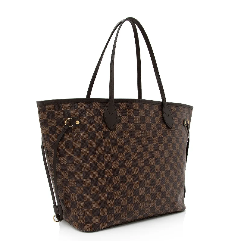 Louis Vuitton tote bags with a spacious interior and multiple pocketsLouis Vuitton Damier Ebene Neverfull MM Tote (FzusJU)