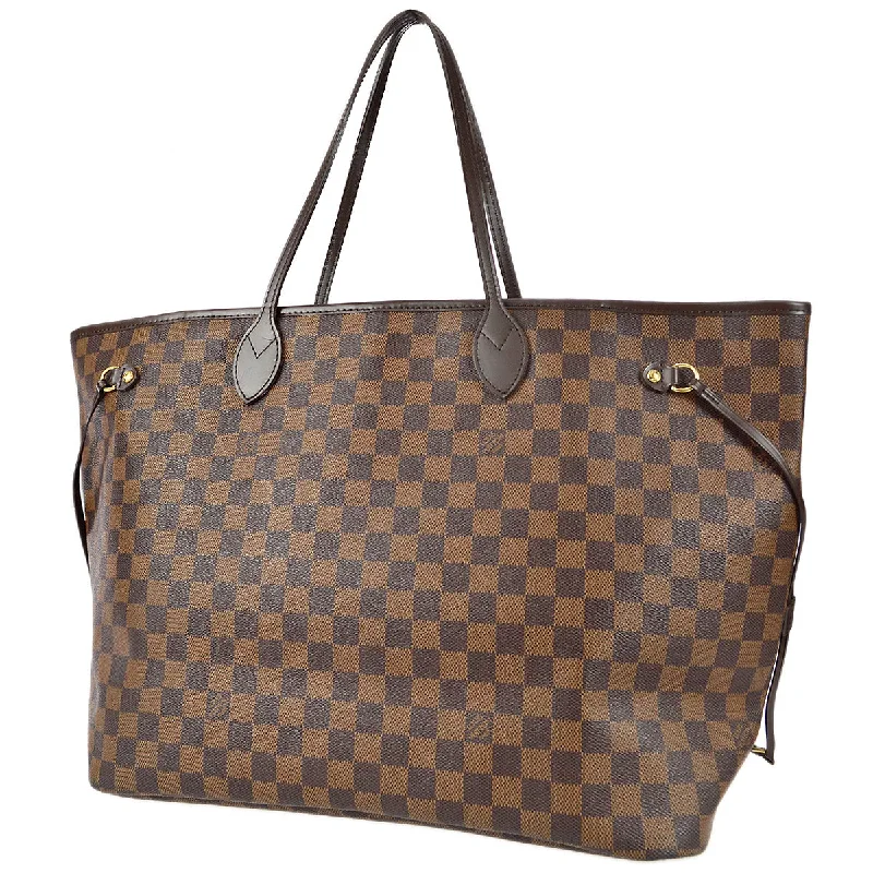 Ladies Louis Vuitton shoulder bags with a single - handle silhouetteLouis Vuitton 2009 Neverfull GM Damier N51106