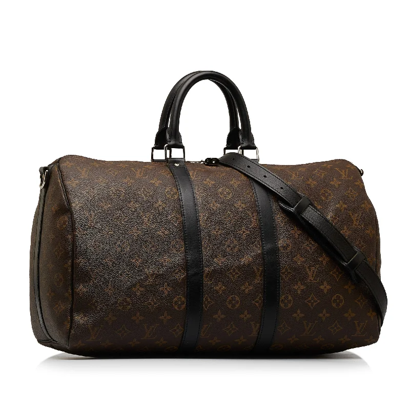 Louis Vuitton Twist bags with a snakeskin - effect panel for a bold lookLOUIS VUITTON Monogram Macassar Keepall Bandouliere 45 Travel Bag