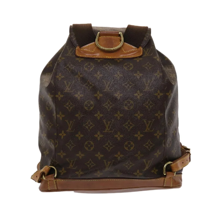 Louis Vuitton Twist bags with a crystal - embellished LV - turnlockLOUIS VUITTON Monogram Montsouris GM Backpack M51135 LV Auth yk7608