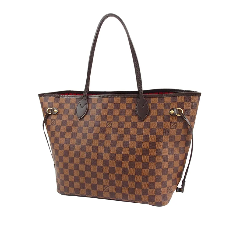 Louis Vuitton crossbody bags in a bold red color for a statementLouis Vuitton Damier Ebene Neverfull MM 36357)