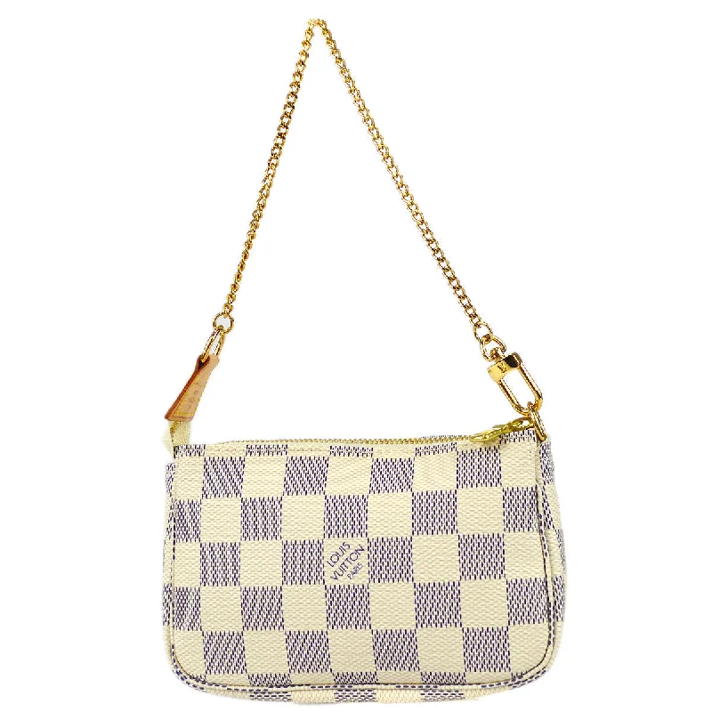 Ladies Louis Vuitton Capucines bags with gold - toned hardwareLouis Vuitton 2007 Mini Pochette Accessoires Azur N58010