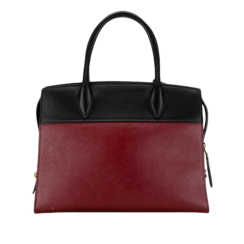 Ladies Prada shoulder bags with a tassel - adorned zipper for added charmPRADA Saffiano Handbag