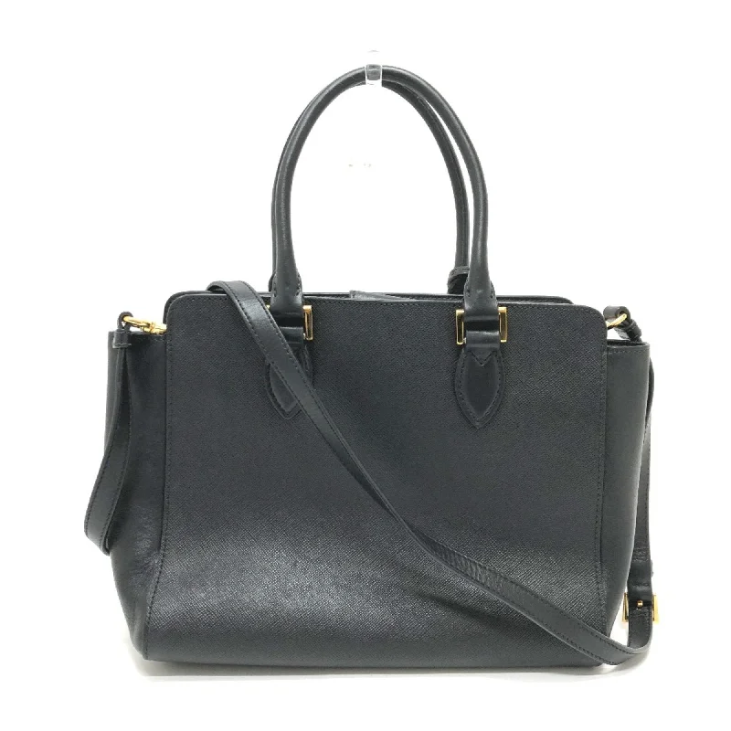 Ladies Prada shoulder bags with a wide - width strap for enhanced comfortPRADA Saffiano Handbag