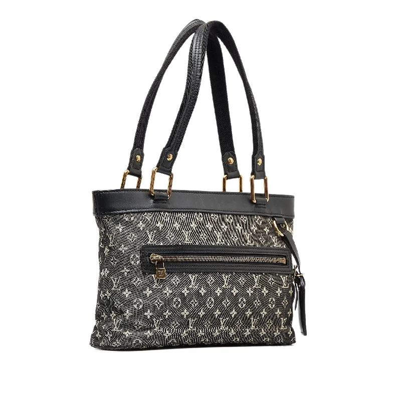 Ladies Louis Vuitton Petite Malle bags with a star - shaped charm for cutenessLOUIS VUITTON Monogram Mini Lin Lucille PM Shoulder Bag