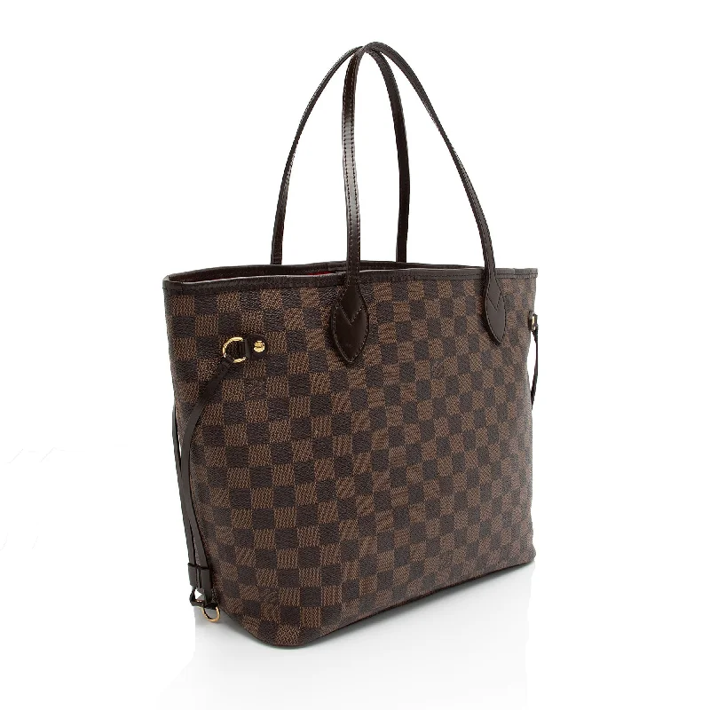 Louis Vuitton crossbody bags in a bold red color for a statementLouis Vuitton Damier Ebene Neverfull MM Tote (c09Jq7)