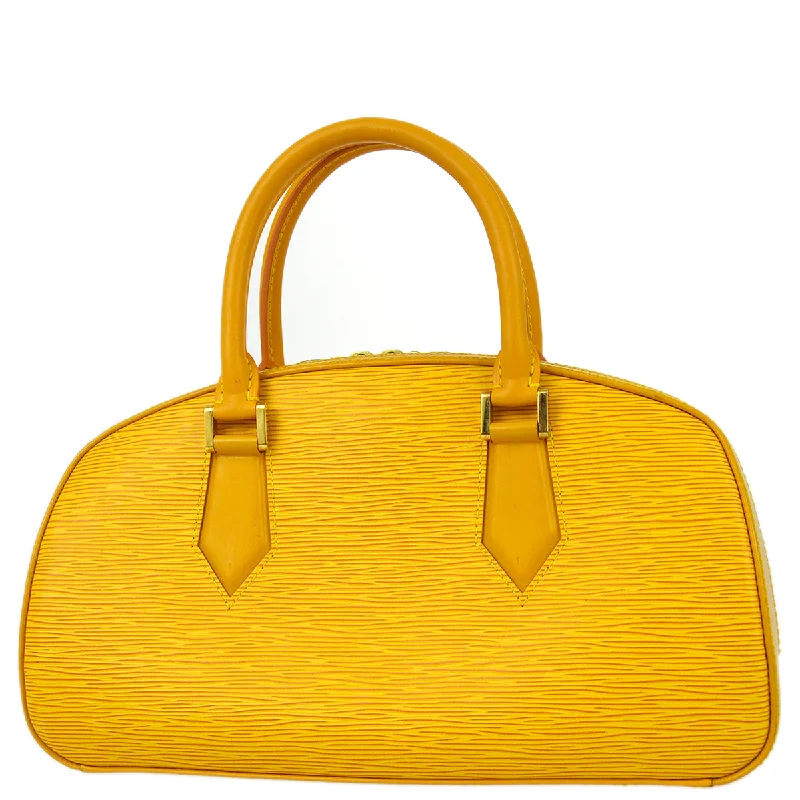 Louis Vuitton handbags with a back - zip pocket for storing valuablesLouis Vuitton 2000 Yellow Epi Jasmin Handbag M52089