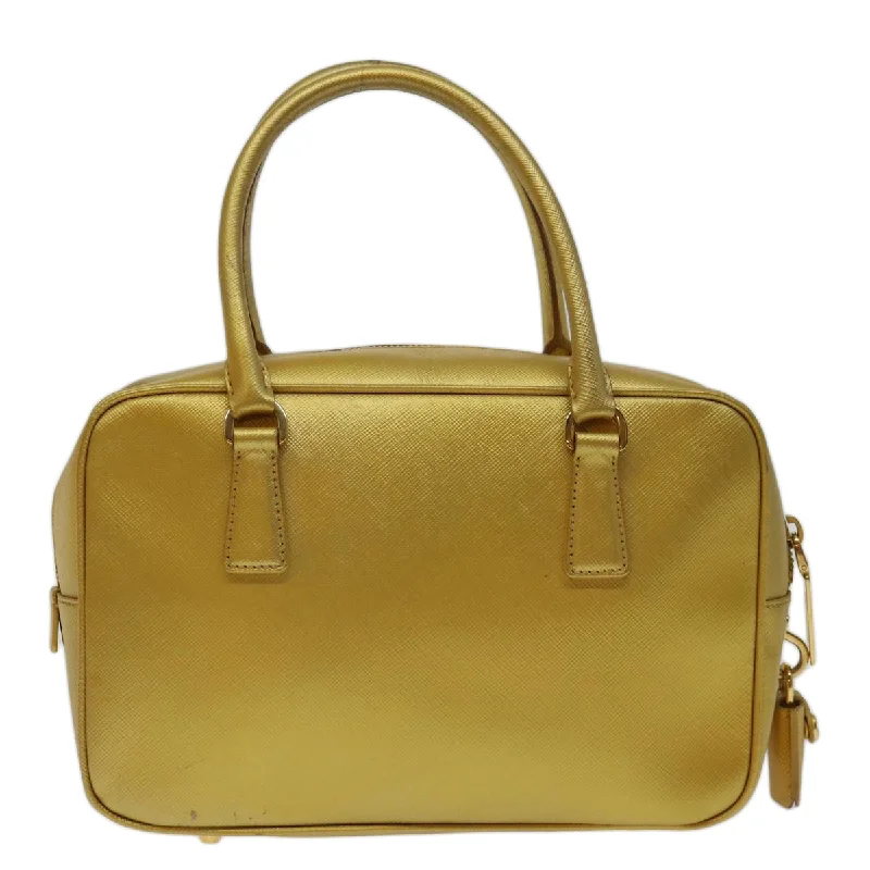 Prada handbags with a patent - leather finish for a shiny and sophisticated appearancePRADA Saffiano Handbag