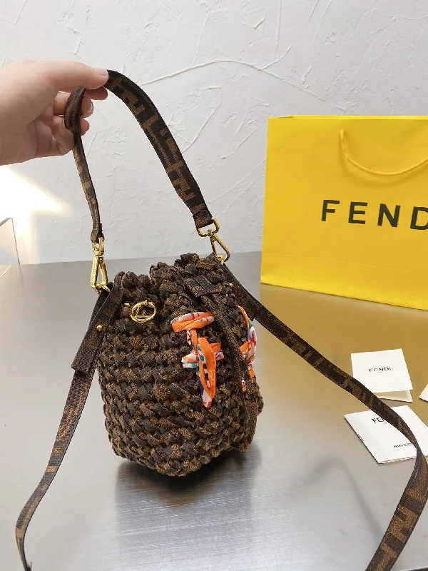 Fendi crossbody bags with a woven leather strap for a unique texture and visual appealLuxury  Bags Fendi 192