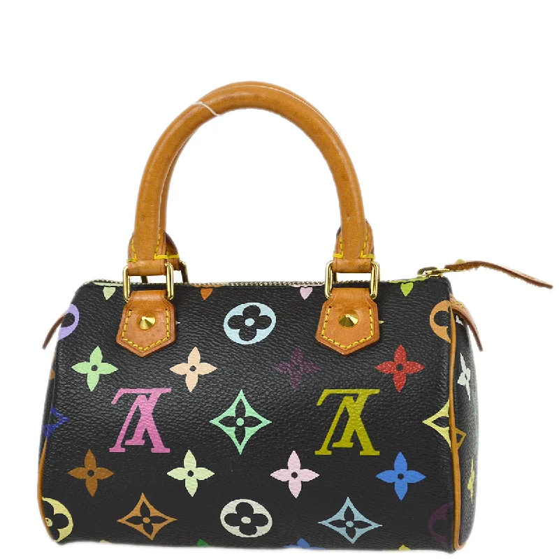 Louis Vuitton backpacks with a multi - pocket organization for functionalityLouis Vuitton 2000s Multicolor Mini Speedy M92644