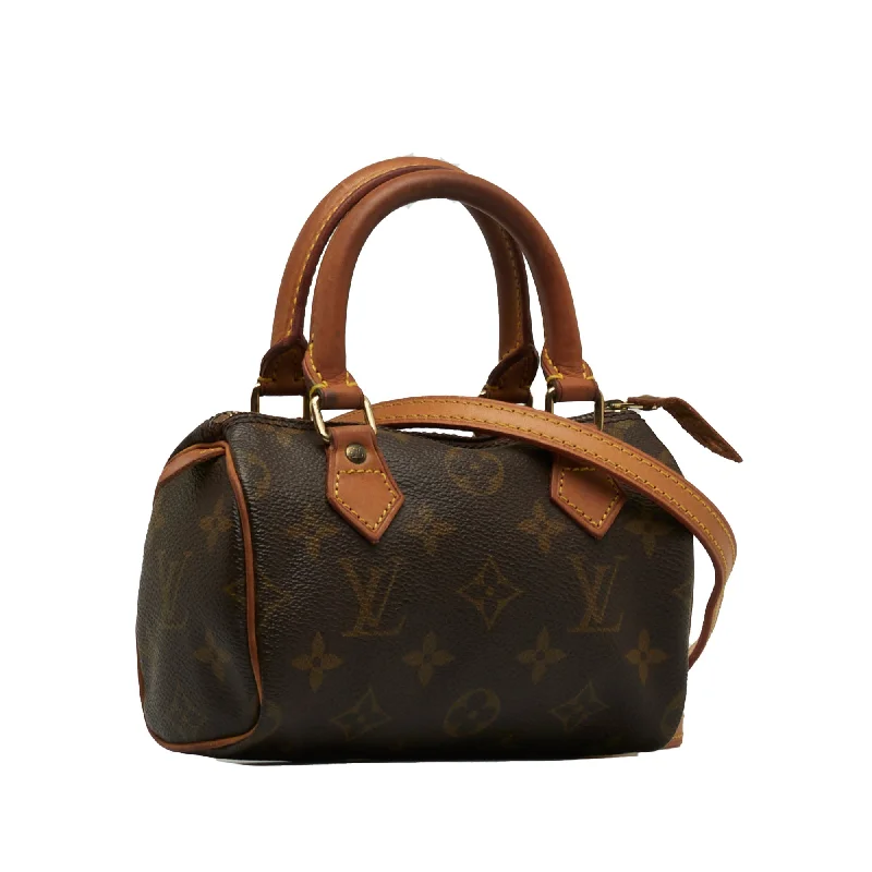 Louis Vuitton crossbody bags with adjustable shoulder straps for comfortLOUIS VUITTON Monogram Mini HL Speedy Satchel