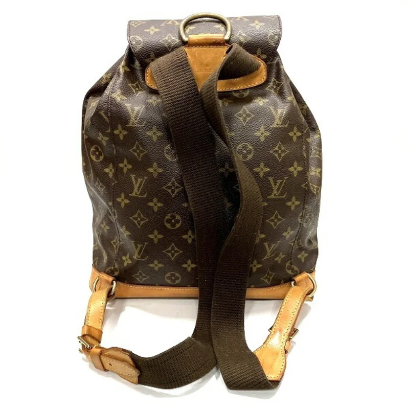 Louis Vuitton Twist bags with a snakeskin - effect panel for a bold lookLOUIS VUITTON Monogram Montsouris GM M51135 Bag Rucksack Unisex