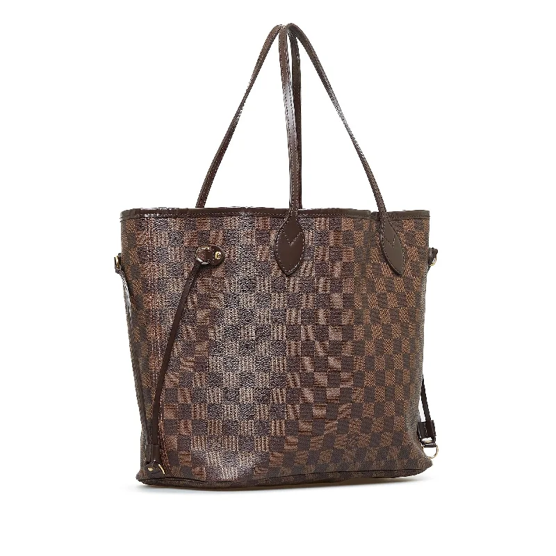 Louis Vuitton bags with a chain - link trim and a leather body for a modern edgeLouis Vuitton Damier Ebene Neverfull MM (O1toAD)