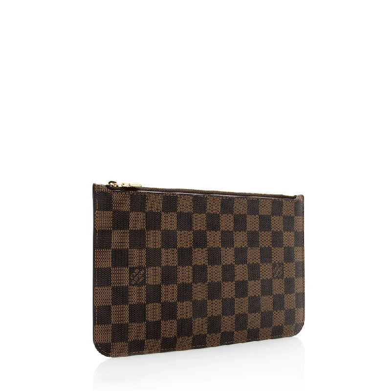 Louis Vuitton Alma bags with a monogram - embossed leather surfaceLouis Vuitton Damier Ebene Neverfull MM Pochette (18678)