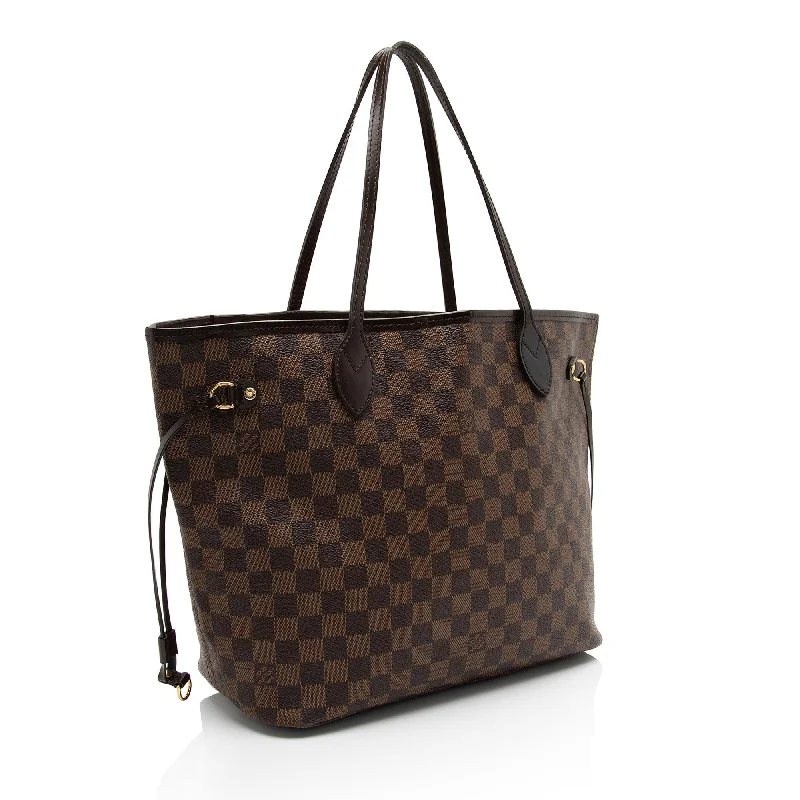 Louis Vuitton backpacks with a hidden back pocket for securityLouis Vuitton Damier Ebene Neverfull MM Tote (hTP9pR)