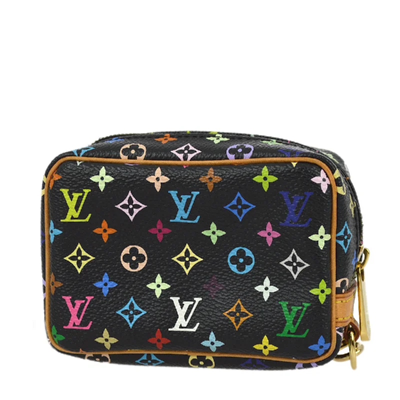 Louis Vuitton backpacks with a hidden back pocket for securityLouis Vuitton 2007 Monogram Multicolor Trousse Wapity M58034