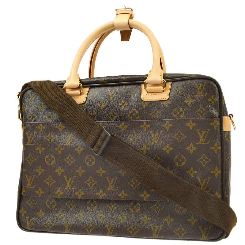 Louis Vuitton backpacks with a padded back panel for comfort during long - wearLouis Vuitton 2009 Monogram Icare 2way Shoulder Handbag M23252