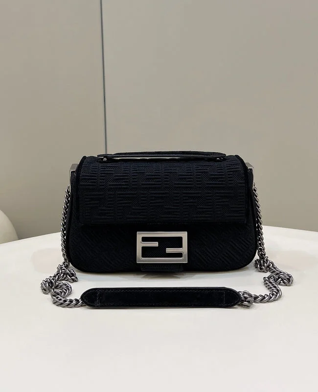 Fendi tote bags with a snap - button closure and a decorative charm for a fashionable and personalized lookWF - Fendi Bags - 877