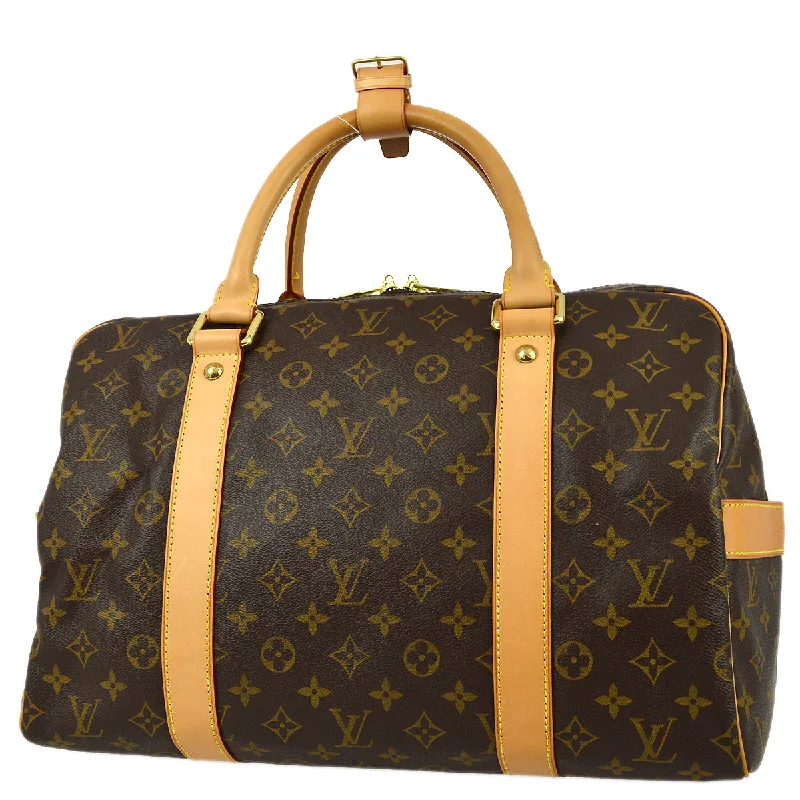 Louis Vuitton handbags with a back - zip pocket for storing valuablesLouis Vuitton 2008 Monogram Carryall M40074