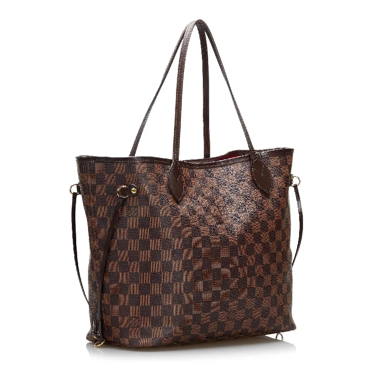 Louis Vuitton bags with a front - flap pocket for quick - access itemsLouis Vuitton Damier Ebene Neverfull MM (DxxhfJ)