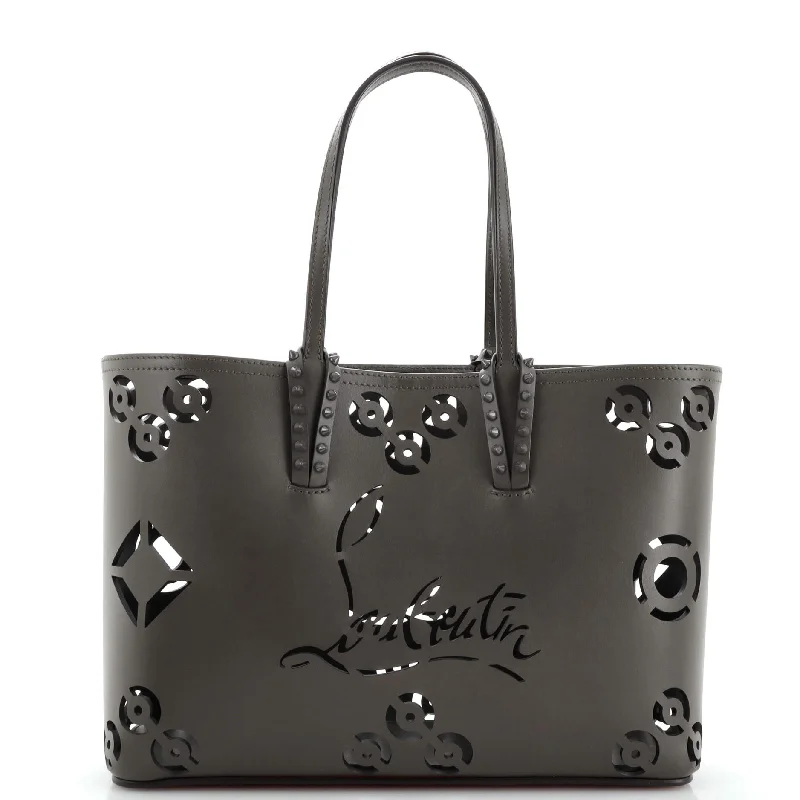 Medium - sized Prada tote bags in classic black for everyday versatilityCabata East West Tote Perforated Leather Small