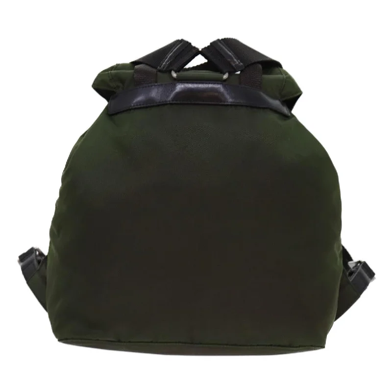 Ladies Prada Galleria bags with a detachable shoulder strapPRADA Backpack Nylon Khaki  69344