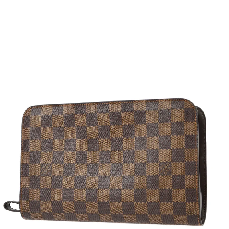 Louis Vuitton bags with a zippered interior pocket for better organizationLouis Vuitton 2000 Damier Saint Louis Clutch Bag N51993