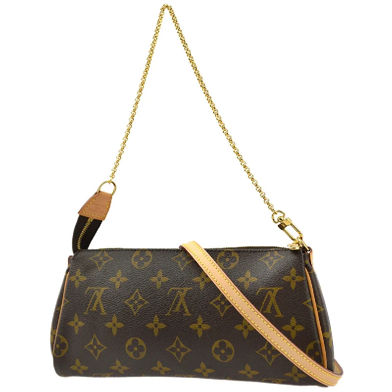 Louis Vuitton crossbody bags with a woven leather strap for textureLouis Vuitton 2009 Monogram Eva 2way Shoulder Handbag M95567