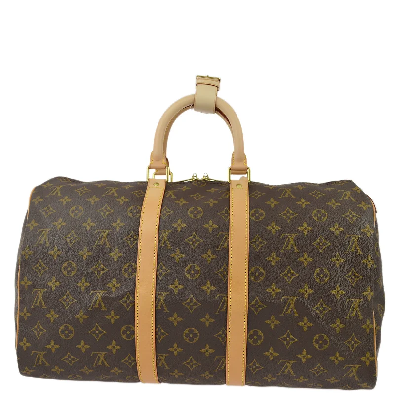 Louis Vuitton handbags with a metal - framed clasp for durabilityLouis Vuitton 2000 Monogram Keepall 45 Duffle Handbag M41428