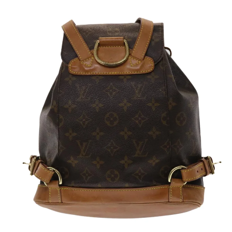 Louis Vuitton Alma bags with a monogram - embossed leather surfaceLOUIS VUITTON Monogram Montsouris MM Backpack M51136 LV Auth 47465