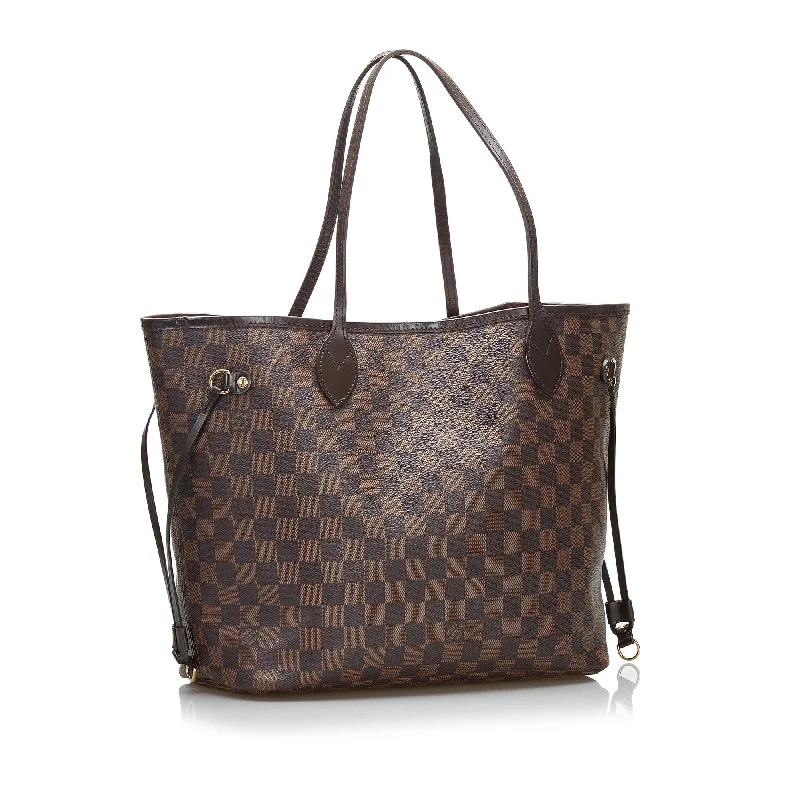 Louis Vuitton backpacks with a padded laptop compartment for travelLouis Vuitton Damier Ebene Neverfull MM (RDWyhO)