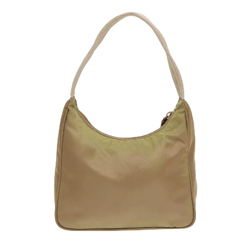 Prada Re - Edizione 2005 bags with a retro - inspired designPRADA Hand Bag Nylon Beige  bs16825