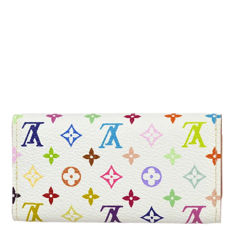 Louis Vuitton Alma bags with a monogram - embossed leather surfaceLouis Vuitton 2008 Monogram Multicolor Multicles 4 Key Case M60043