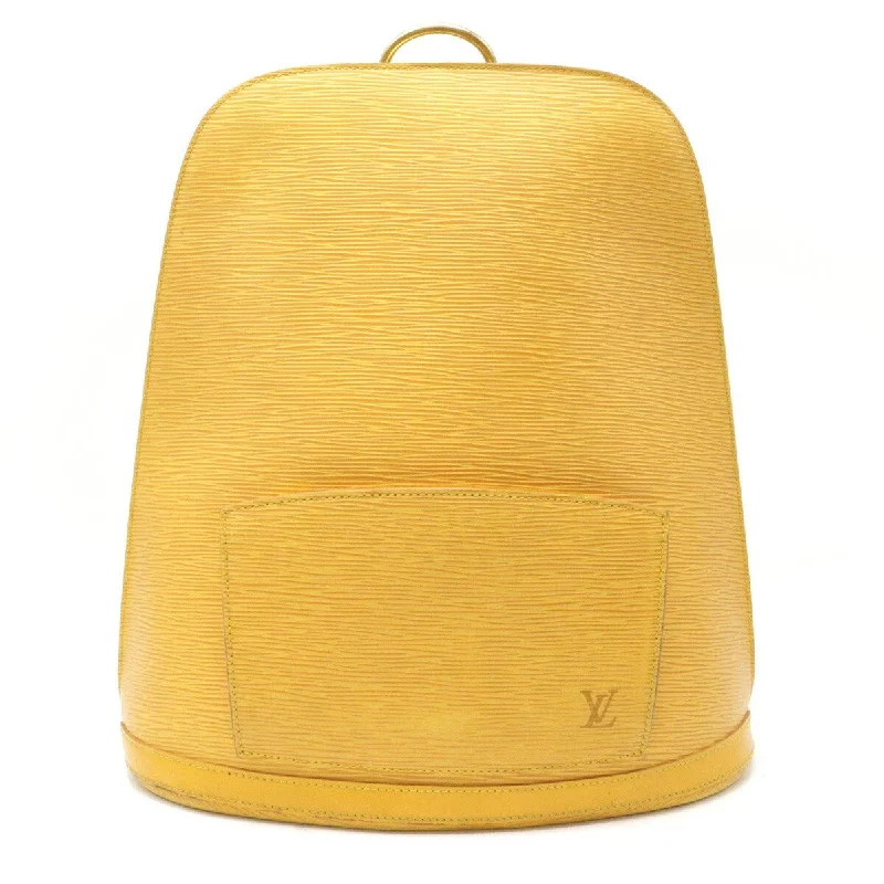 Louis Vuitton backpacks with a multi - pocket organization for functionalityLouis Vuitton 1996 Yellow Epi Gobelins M52299