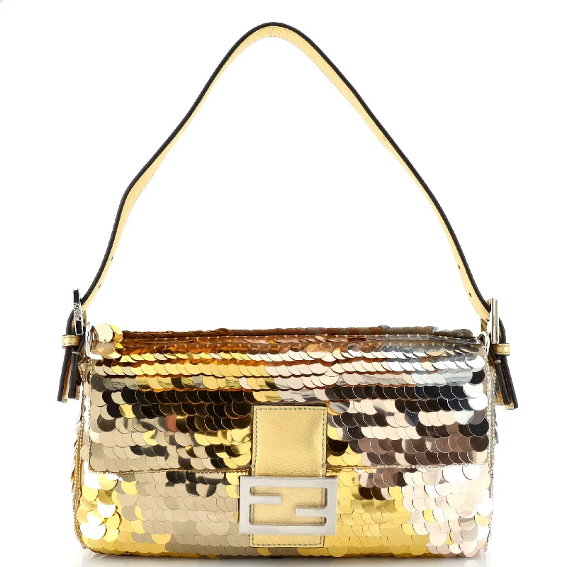 Fendi backpacks with a hidden back pocket for security and privacyBaguette 1997 Bag Sequin Embellished Satin Medium