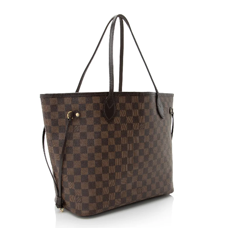 Louis Vuitton Petite Malle bags with a hard - shell structure for uniquenessLouis Vuitton Damier Ebene Neverfull MM Tote (22466)